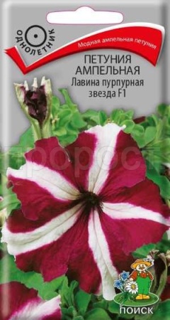 Петуния ампельная Лавина пурпурная звезда F1 10шт Петуния ампельная Лавина пурпурная звезда F1 10шт