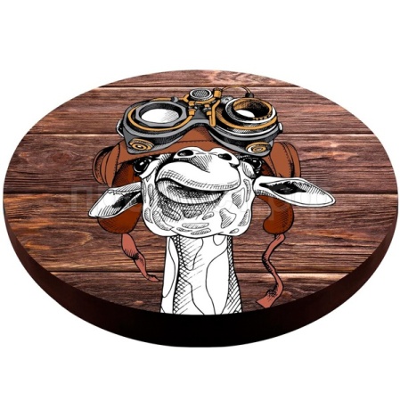 Лежанка матрас круглый M 47*47*6см ЛД-123 Креативный жираф