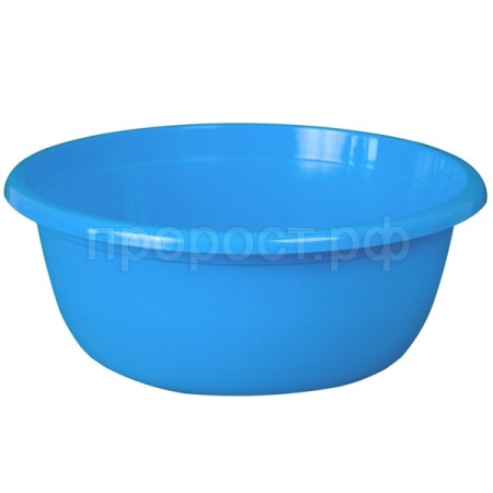 Таз 18л круглый светло-синий 03028