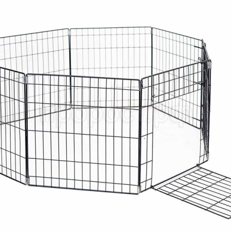 Вольер д/животных МАНЕЖ 12 секций 35*35см разборный черный/48112/Дарэлл