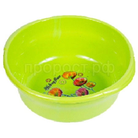 Таз 8л "Новинка" с ручками фисташковый 03012