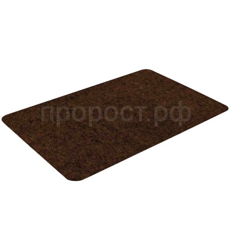 Коврик придверный 50*80см VORTEX "Slim" влаговп. ребристый подложка tpr коричневый 24387