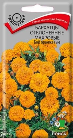 Бархатцы Бой оранжевые 0,4г  Бархатцы Бой оранжевые 0,4г