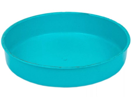 Миска одинарная пластик д/кошек 200мл бирюзовая/2238/Дарэлл