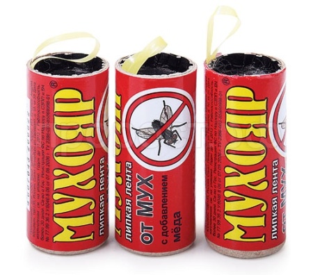 Липкая лента Мухояр от мух 1шт Липкая лента Мухояр от мух 1шт