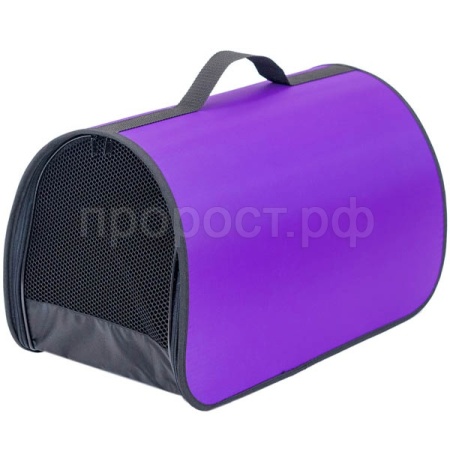 Сумка переноска ЧИП Саквояж №1 жесткая нейлон фиолетовый 36,5*22*22см/90001/Дарэлл