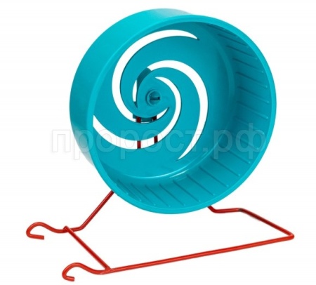 Игрушка Колесо D140 литое на металлической подставке для грызунов /3139 