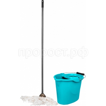 Набор д/уборки МОП Vogue небесный (ведро+швабра) SV3915 /24шт/ПР
