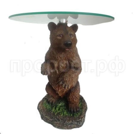 Стол журнальный Медведь D45 H55см 713454/PP016(2 части - основание, столешница)