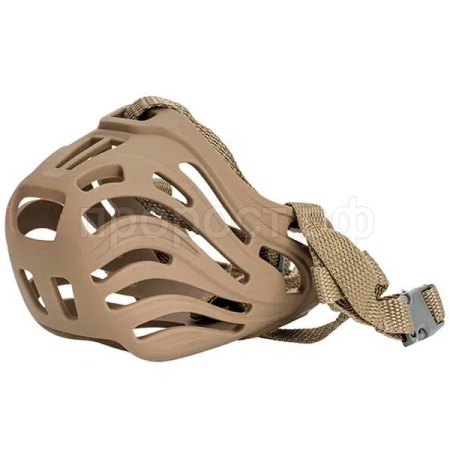 Намордник силикон M обхват носа 22,8см длина носа 10,1см НН-18 бежевый