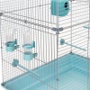 Клетка д/птиц ЛОРА-3 ECO 58*40*126см (укомплект) 3 секции бирюзовая/4612/Дарэлл