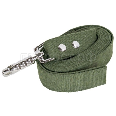 Поводок брезент 35мм*3м цилиндрический карабин/29911