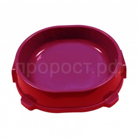 Миска пластик для кошек 0,22л нескользящая фиолетовая