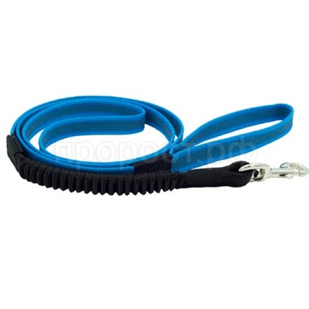 Поводок нейлон 20мм двухсторонний латекс.нить с буферной резинкой синий 2м/19100805-06/Каскад