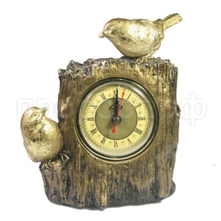 Часы Две птички (золото) L14W9H20 718044/SH032 
