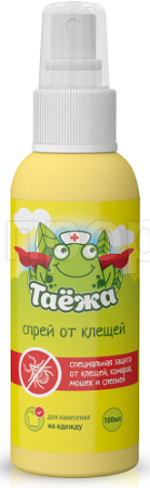 Таежа спрей от клещей 100мл (на одежду) Таежа спрей от клещей 100мл (на одежду)