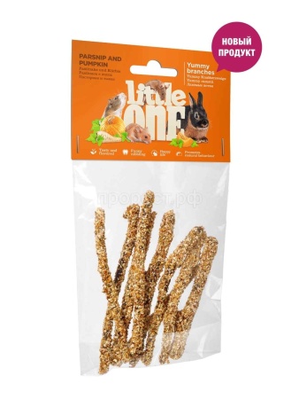 Лакомство для грызунов ветви с пастернаком и тыквой Литтл Ван 35гр
