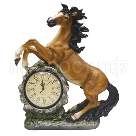 Часы Конь (круглые акрил) L39W17H51см 713147/SH012