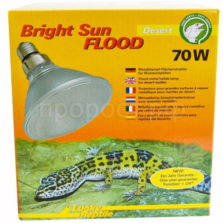 Лампа 3в1 LUCKY REPTILE Bright Sun UV FLOOD Пустыня 70Вт (Германия) BSFD-70 Лампа 3в1 LUCKY REPTILE Bright Sun UV FLOOD Пустыня 70Вт (Германия) BSFD-70