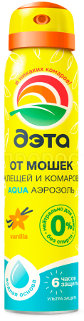 ДЭТА Аква Аэрозоль от мошек и клещей 100мл ДЭТА Аква Аэрозоль от мошек и клещей 100мл