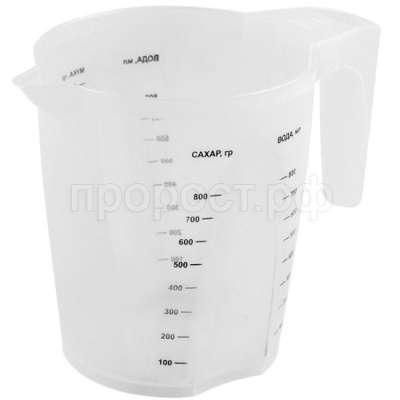 Кувшин мерный 1л Plast Team PT1146 /18шт/ПТ