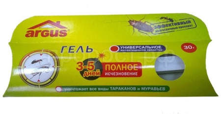 Гель ARGUS от тараканов,муравьев 30гр Гель ARGUS от тараканов,муравьев 30гр