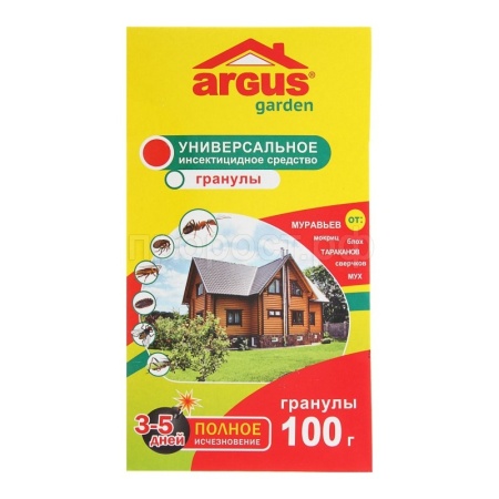 ARGUS GARDEN гранулы от муравьев, тараканов, мух 100г ARGUS GARDEN гранулы от муравьев, тараканов, мух 100г