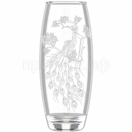 Ваза для цветов Флора Павлин стекло /966-Г  Ваза для цветов Флора Павлин стекло /966-Г