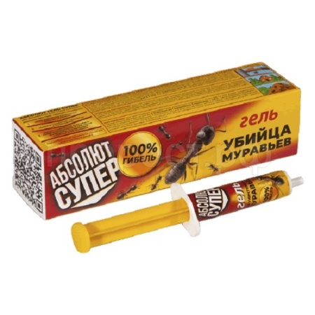 Гель от муравьев Абсолют СУПЕР 5мл шприц-дозатор АГСМ5 Гель от муравьев Абсолют СУПЕР 5мл шприц-дозатор АГСМ5