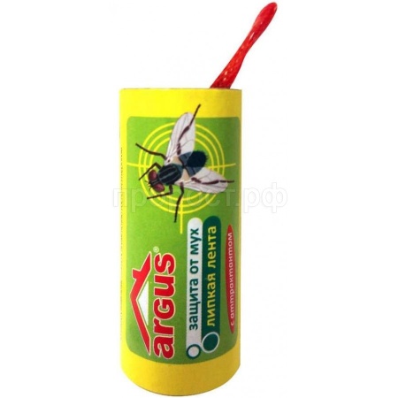Липкая лента ARGUS от мух 1шт Липкая лента ARGUS от мух 1шт