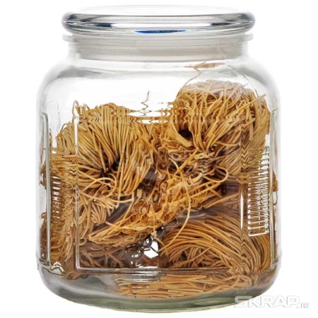 Банка для сыпучих продуктов стеклянная с крышкой 2л ARIA 