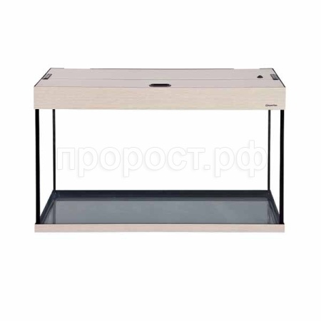 Аквариум прямоугольный со светильником 115л(81х36х49 ) LUX120 выбел. дуб/083101